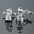 Silver Chess Cufflinks Men's Shirt