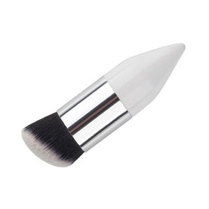 Single chubby Wooden White Gold Brush